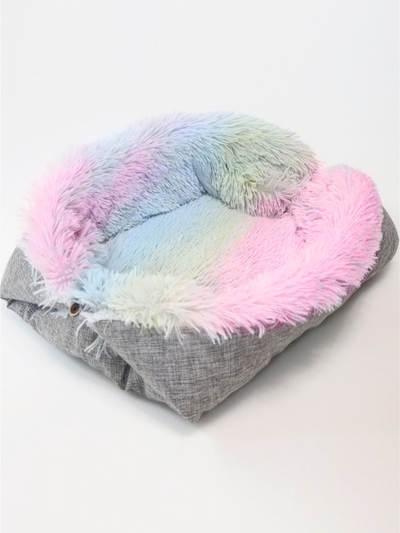 Tapis pliable chien et chat (peluche, arc-en-ciel)
