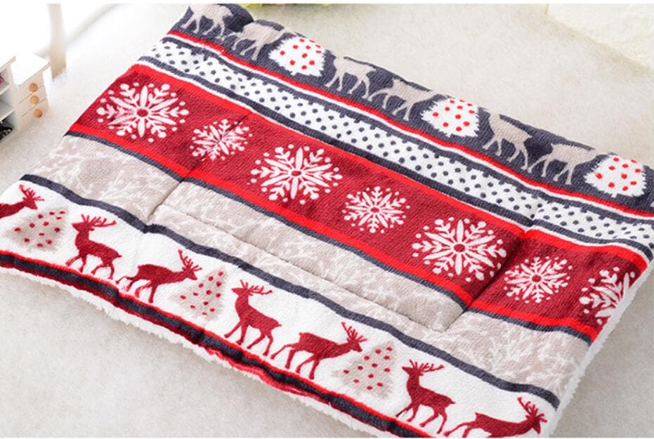 Tapis-couverture pour chien (motif cerf, taille S, 50 x 32 cm)