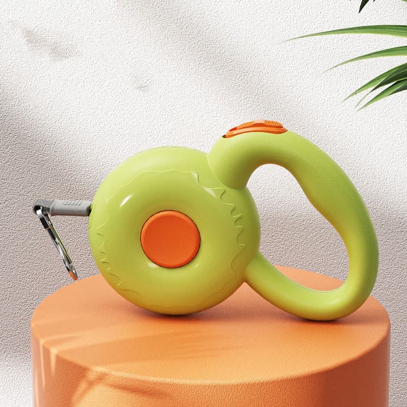 Laisse rétractable pour chien (boîtier vert)