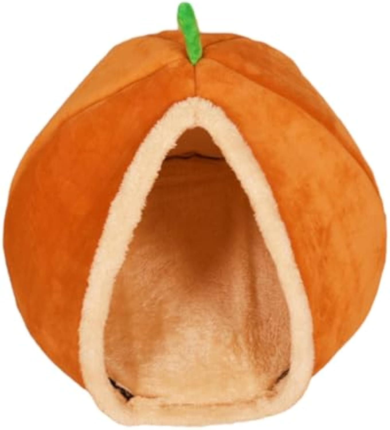 Niche pour chat citrouille (peluche, semi-fermée, taille S)