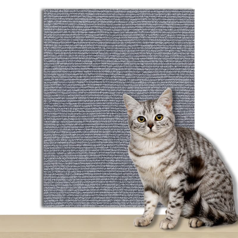 Tapis griffoir à découper pour chat (gris clair)